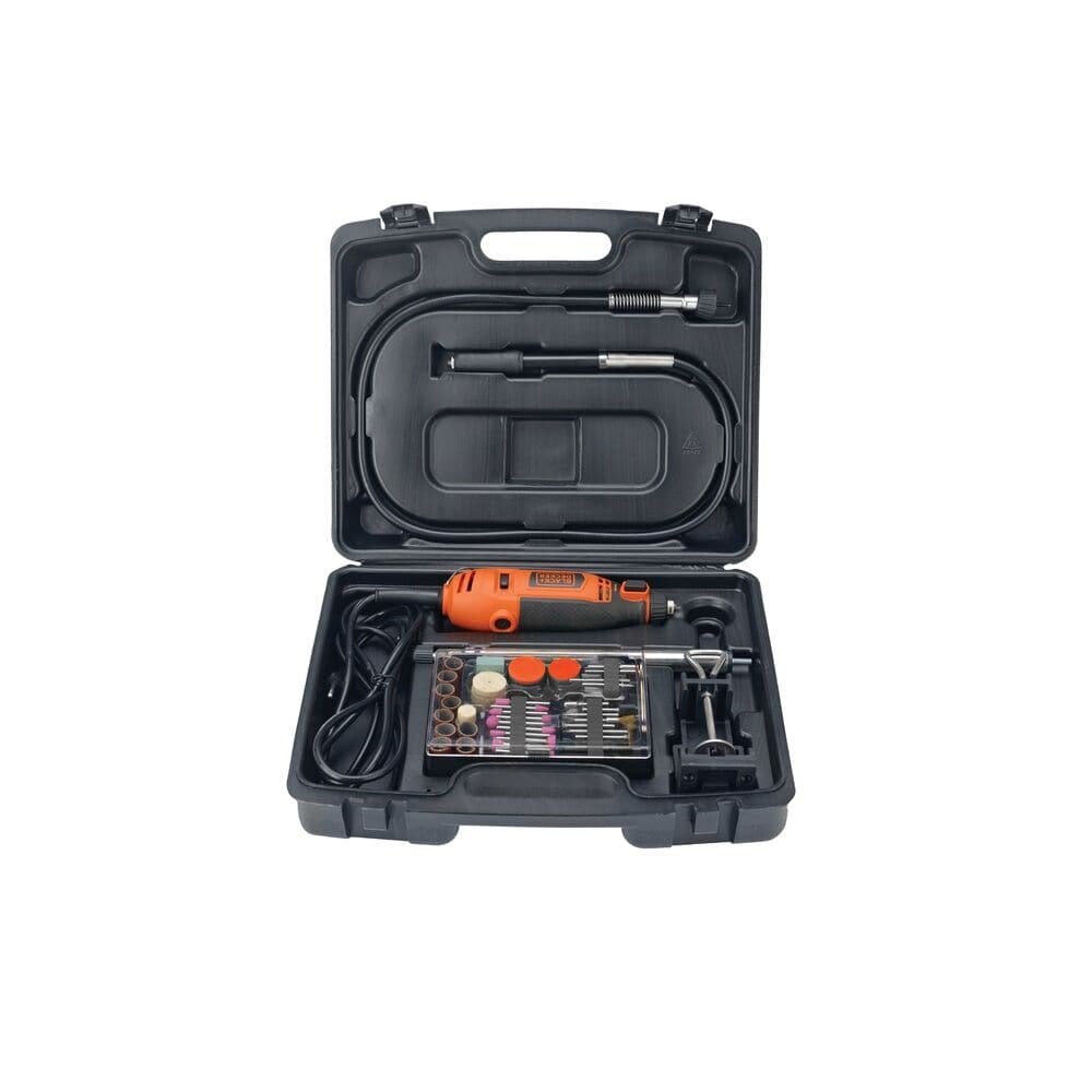 Micro Retifica Black e Decker RT18KABR Controle de Torque 113 Acessórios + Maleta 180W 110V
