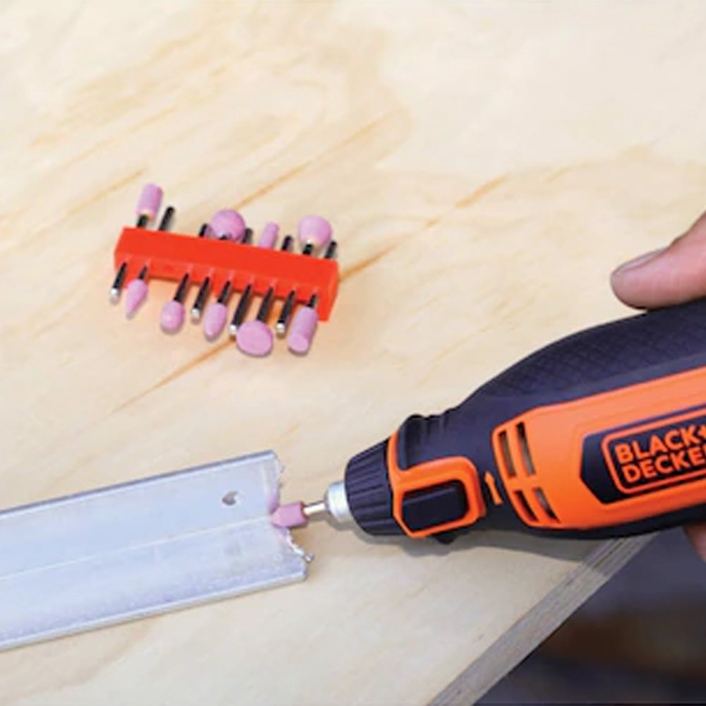 Micro Retifica Black e Decker RT18KABR Controle de Torque 113 Acessórios + Maleta 180W 110V