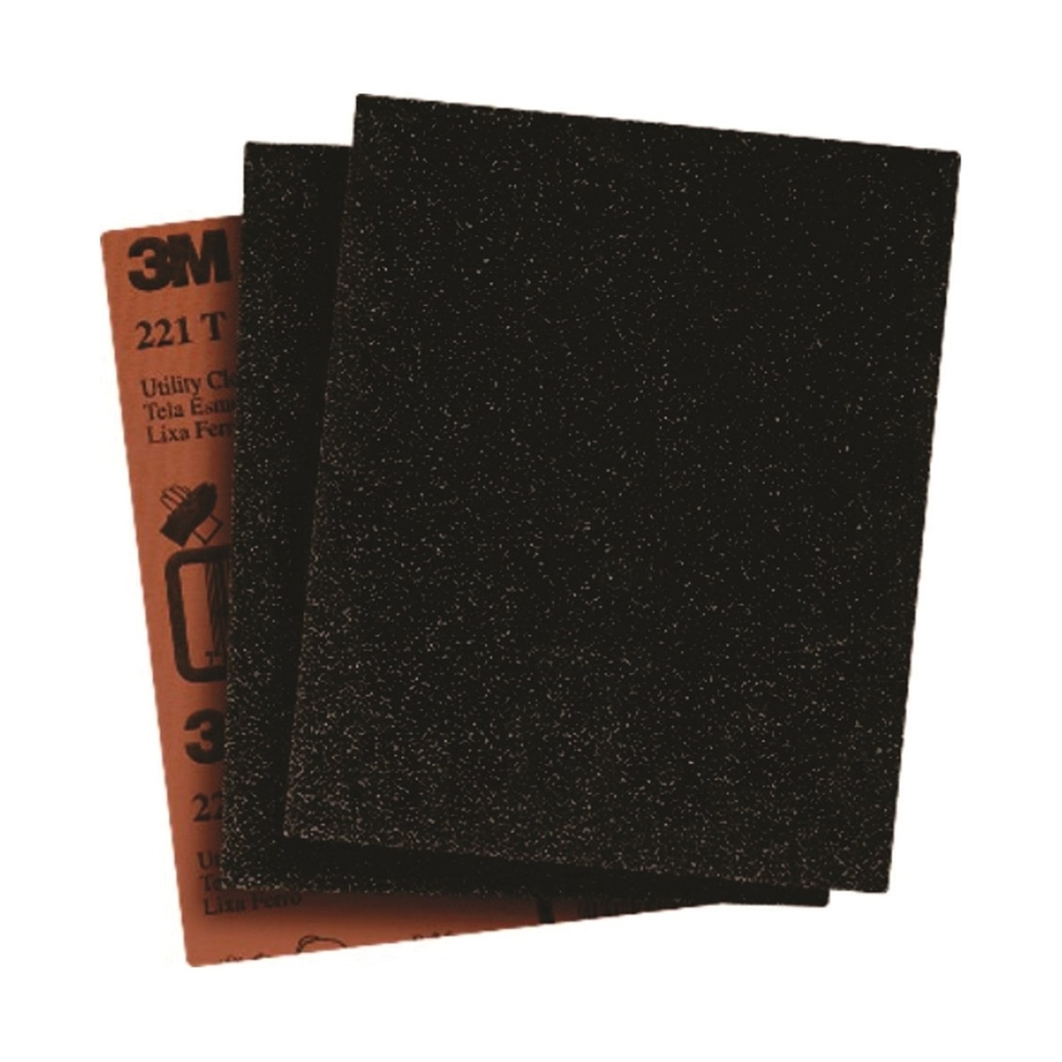 Lixa 3M Ferro 221T P80 225x275 - Embalagem com 50 Unidades