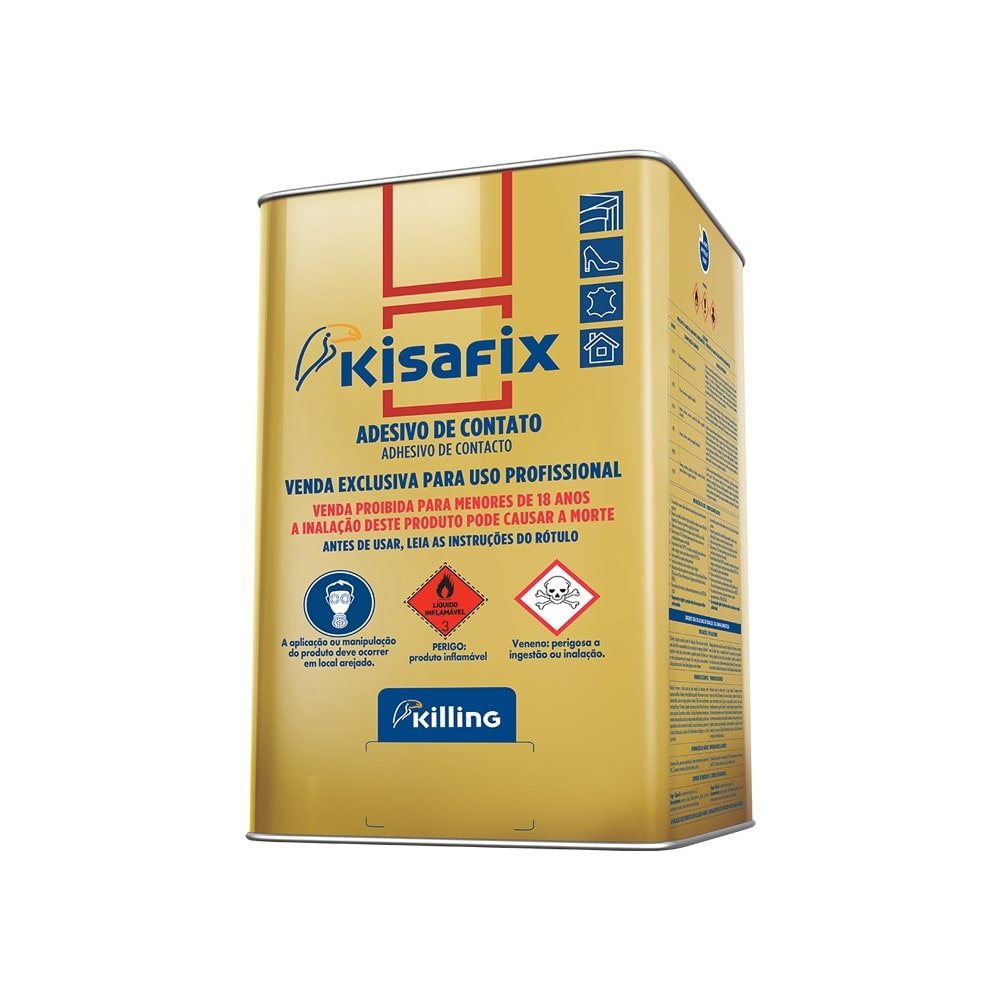 Cola Contato Extra Kisafix com Tolueno 14kg
