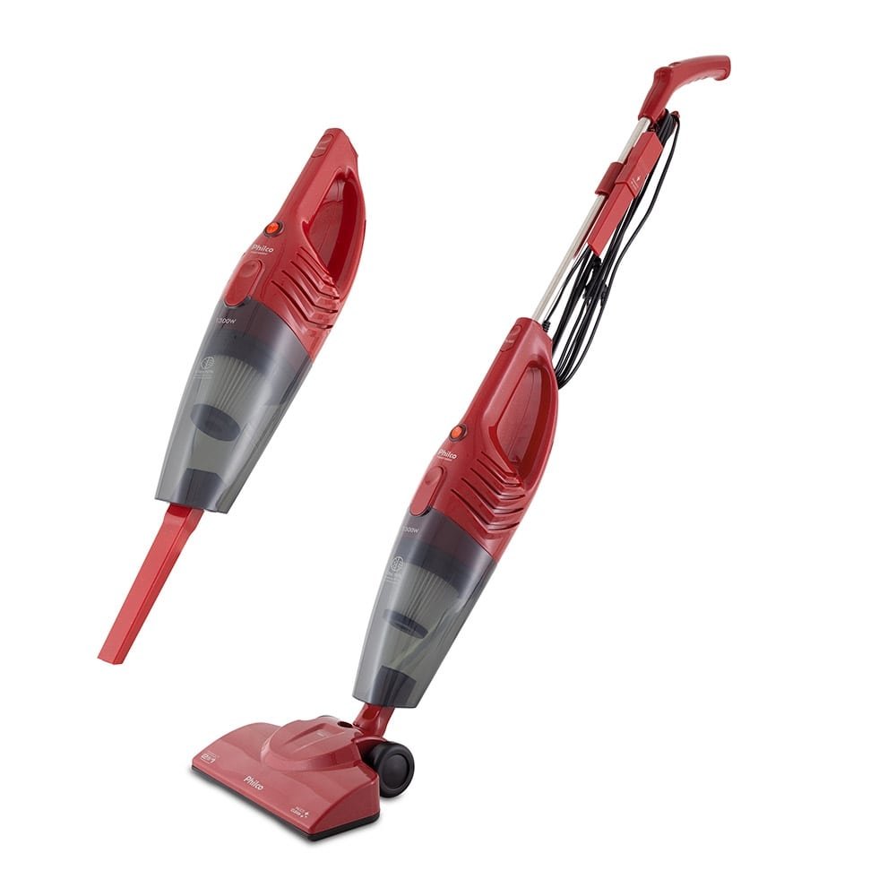 Aspirador de Pó Vertical Philco PAS1300V Multi Clean - 650ml, 1300W, Vermelho, 110V