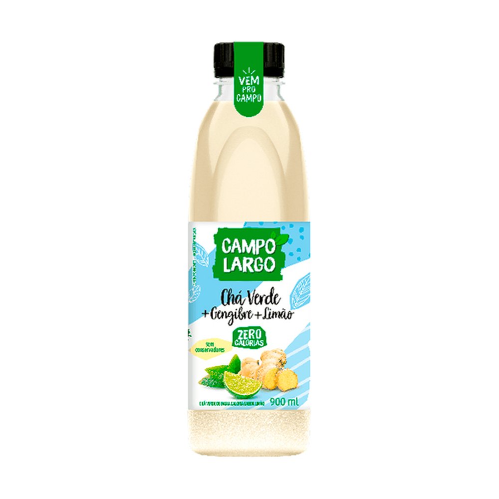 Cha Campo Largo 900ml Verde Gengibre e Limao