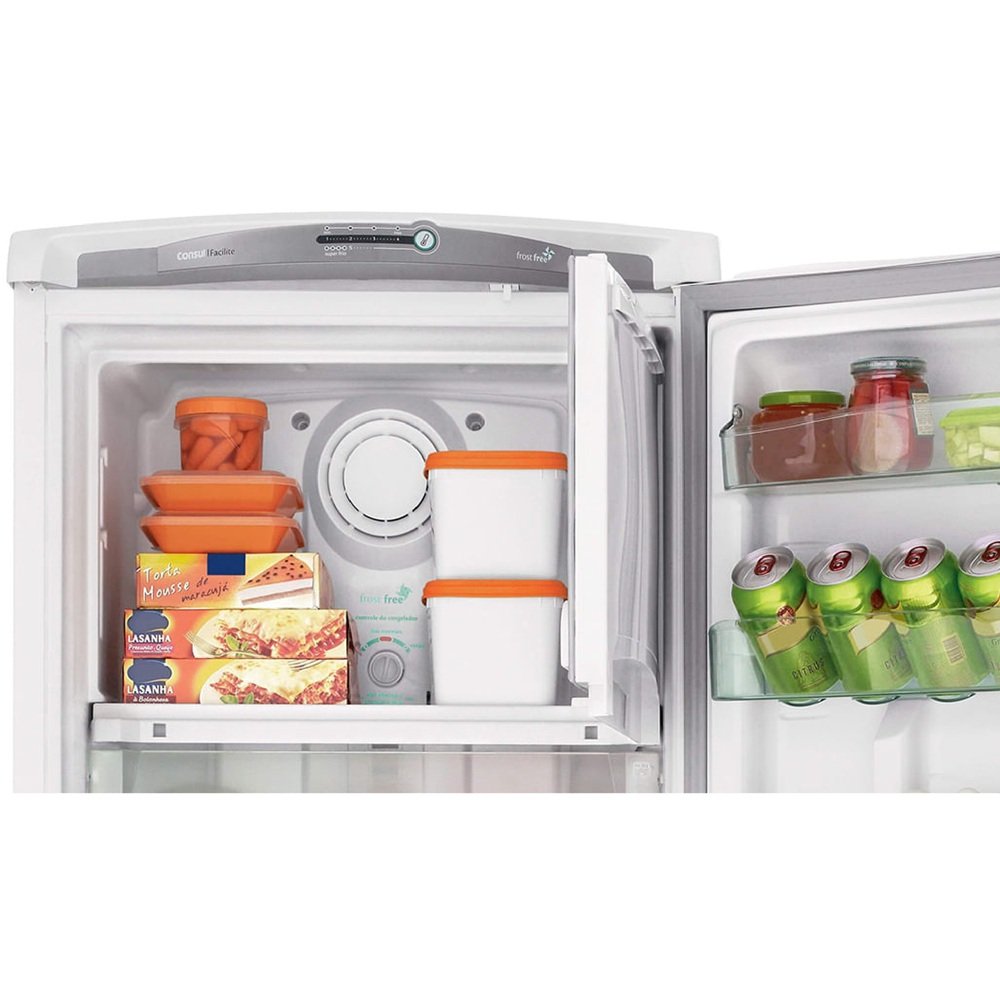 Geladeira Consul 300 Litros Frost Free Com Freezer Supercapacidade Branca CRB36AB - 220V
