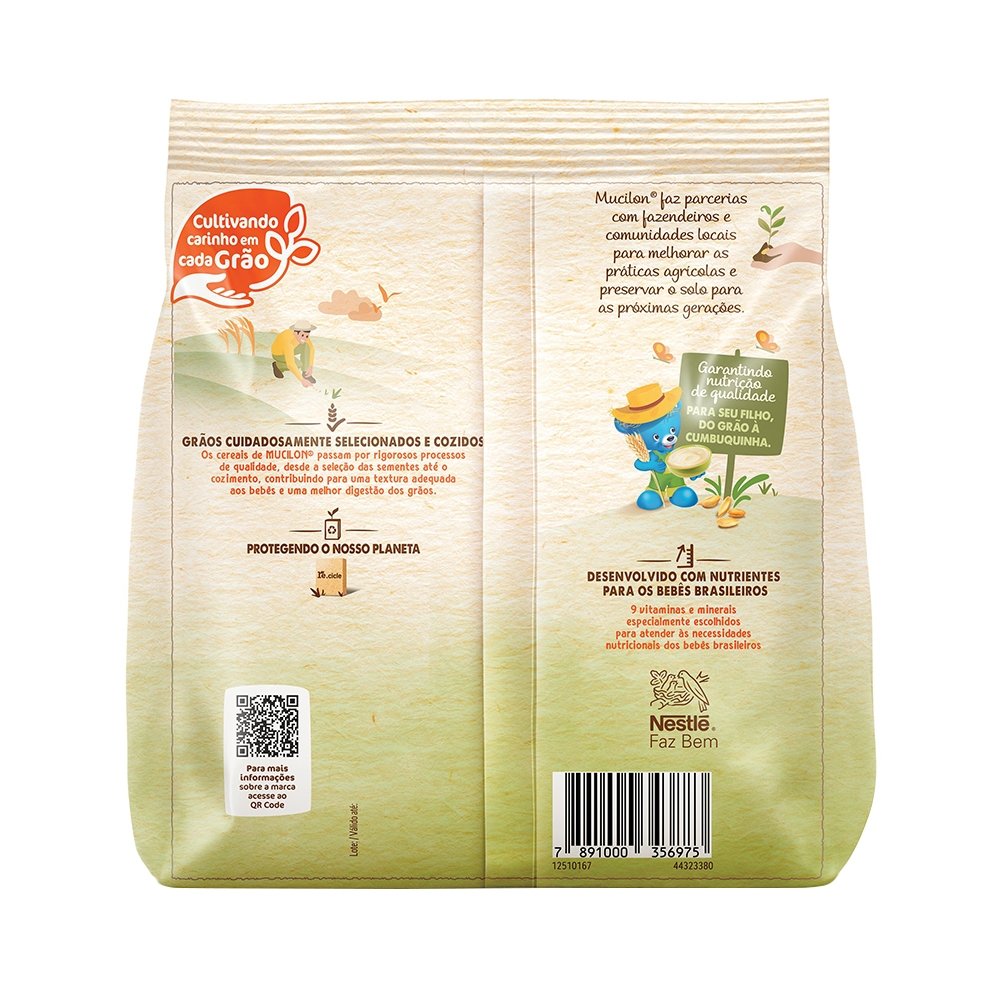 Cereal Infantil Mucilon de Milho 360g - Embalagem com 9 Unidades