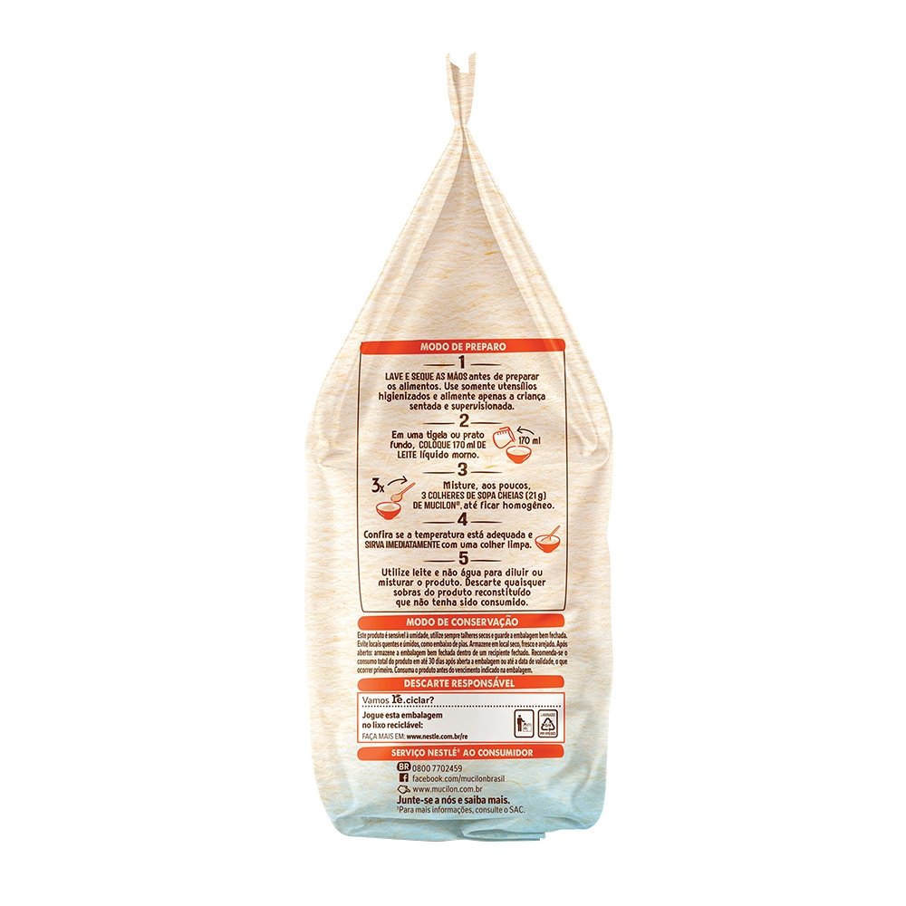 Cereal Infantil Mucilon de Arroz 360g - Embalagem com 9 Unidades
