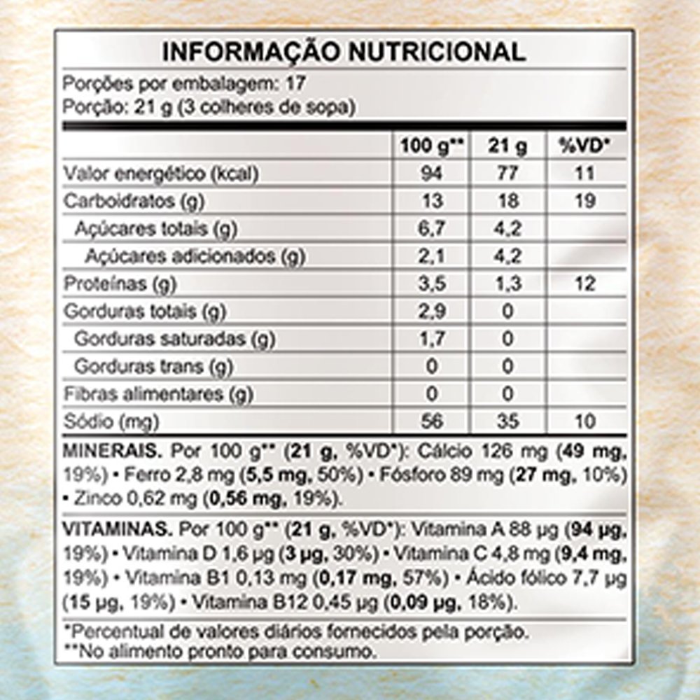 Cereal Infantil Mucilon de Arroz 360g - Embalagem com 9 Unidades