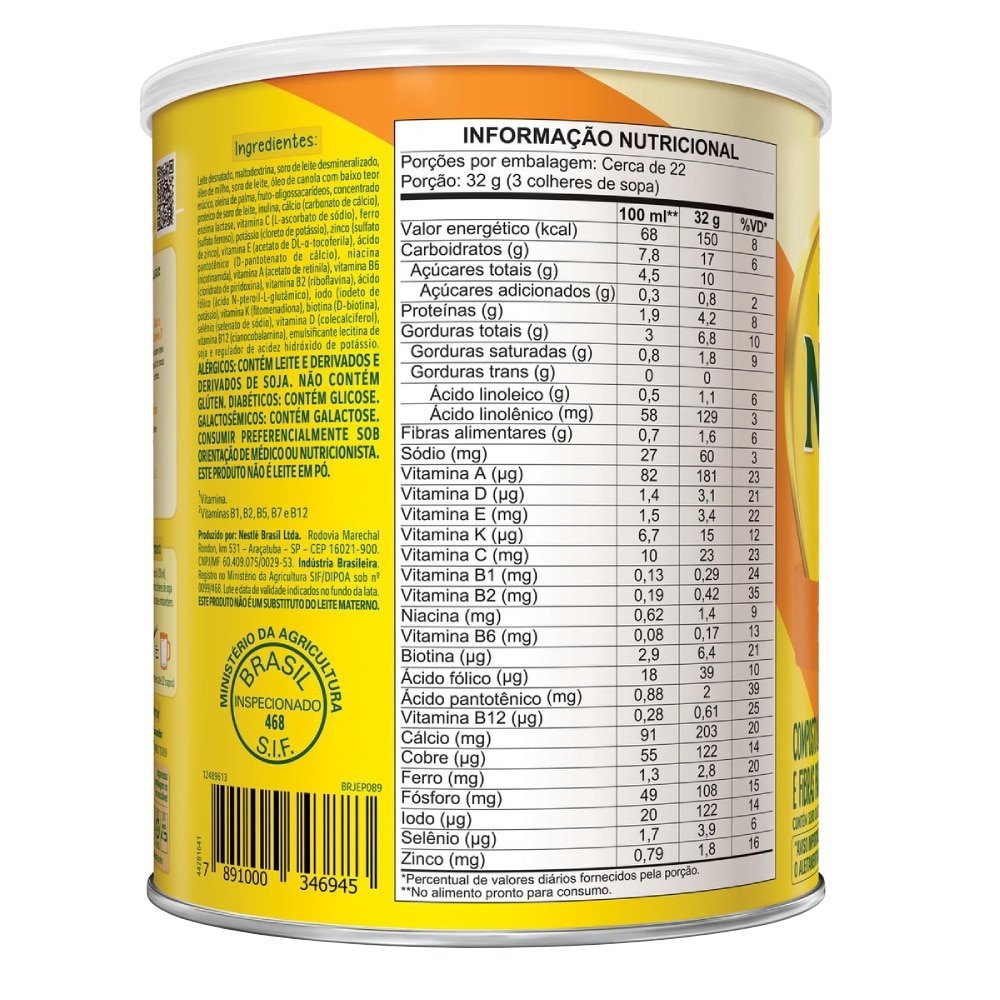 Leite em Pó Ninho Fases Zero Lactose 700g