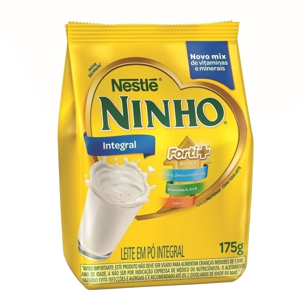 Leite em Pó Ninho Integral 175g - Embalagem com 21 Unidades