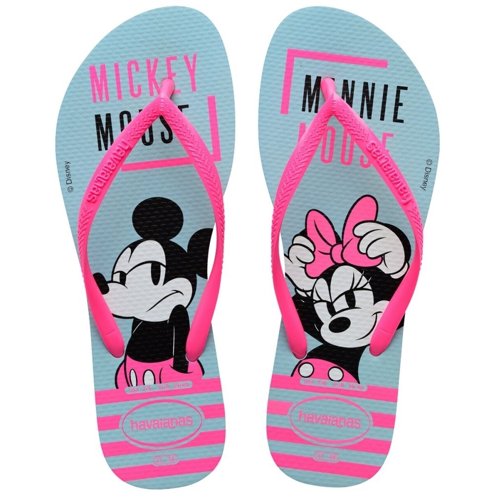 Havaianas Slim Disney Rosa/Azul Water 31/2