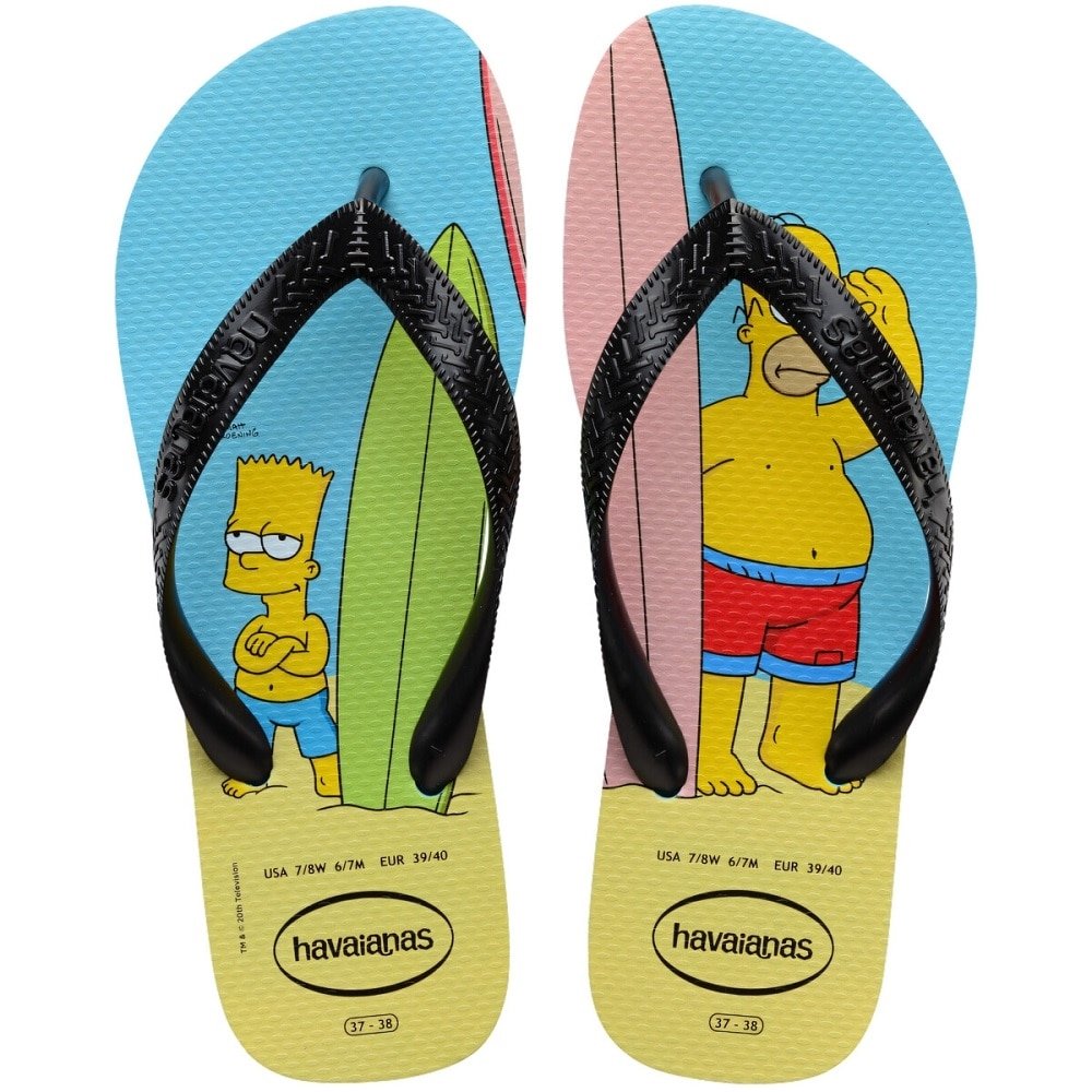 Havaianas Simpsons Azul/Preto 41/2