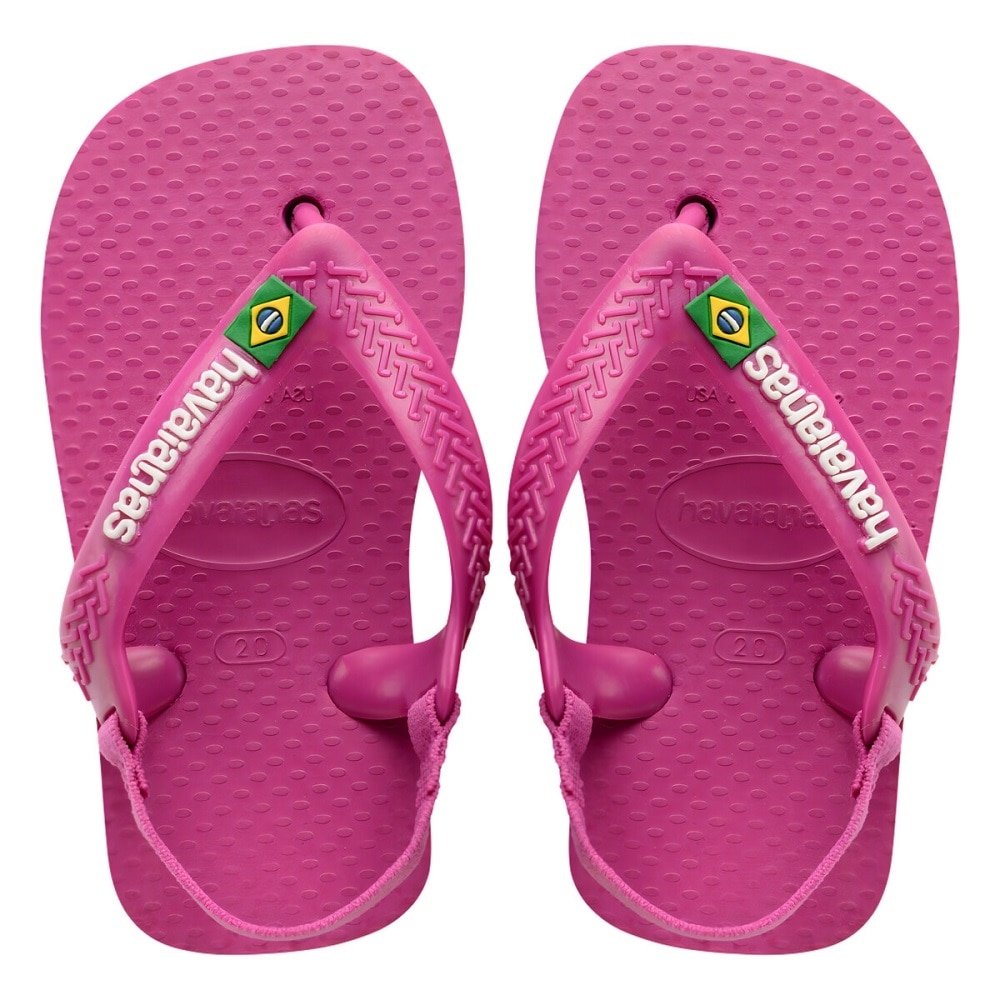 Havaianas Baby Brasil Logo Rosa Gum/Rosa Gum 20