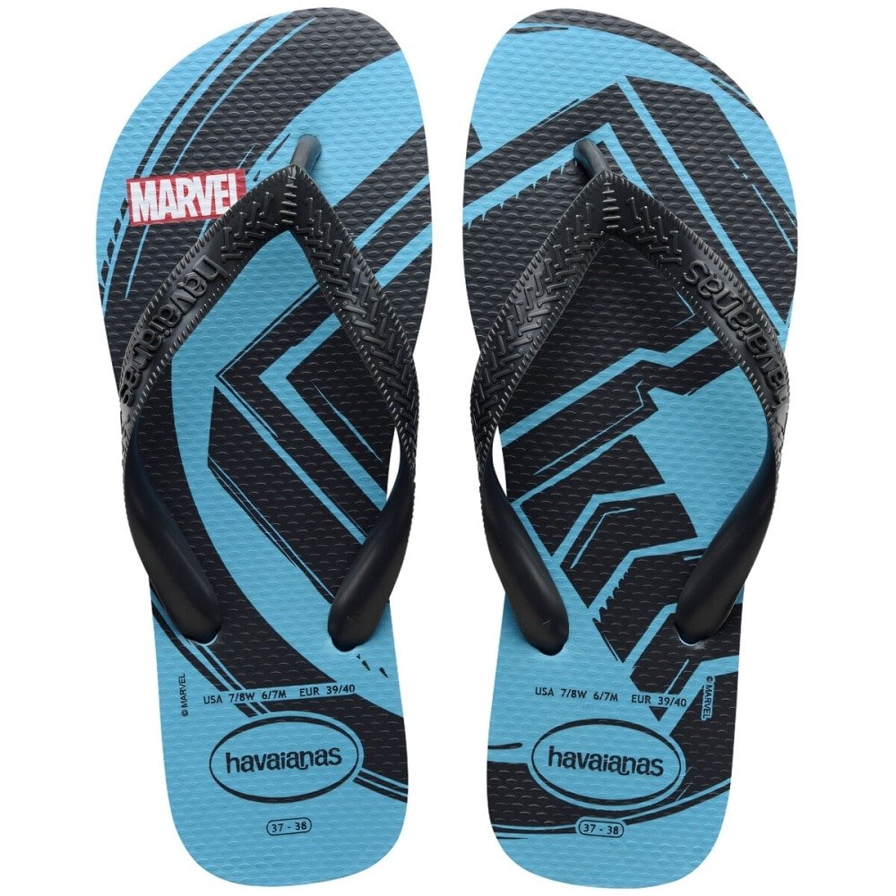 Havaianas Top Marvel Logomania Azul Tranquilidade 29/0