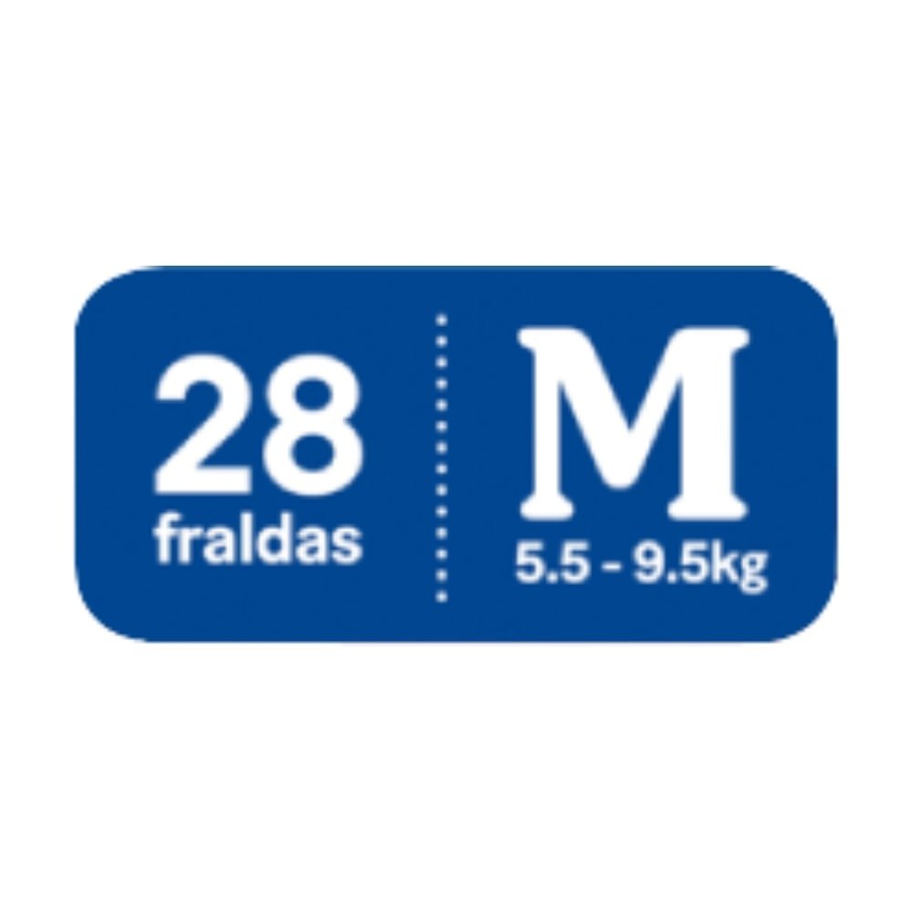 Fralda Descartável Huggies Tripla Proteção Jumbo Tamanho M - 9 Pacotes com 28 Fraldas - Total 252 Tiras