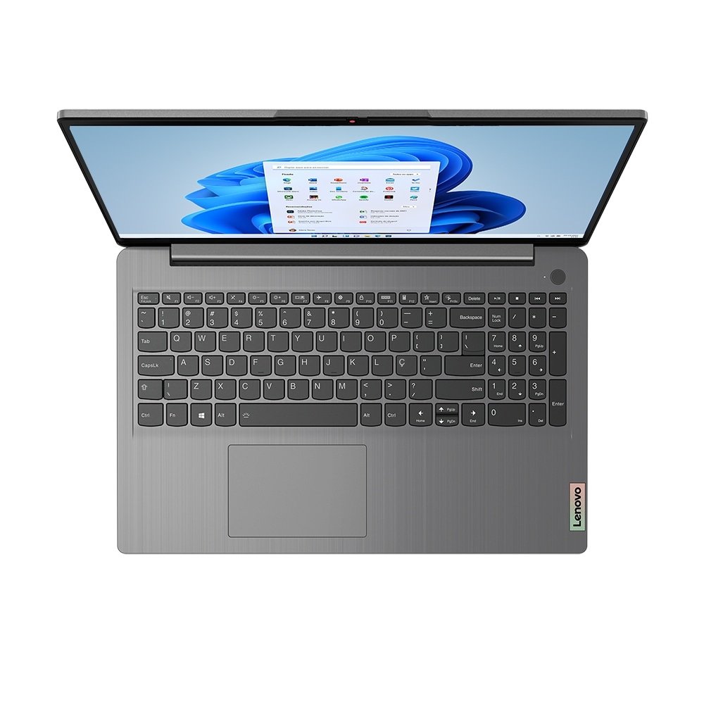 Notebook Lenovo IdeaPad 3i 82MD0007BR, Tela de 15.6" | Intel Core i5, Windows 11, SSD 256GB, 8GB RAM, Cinza