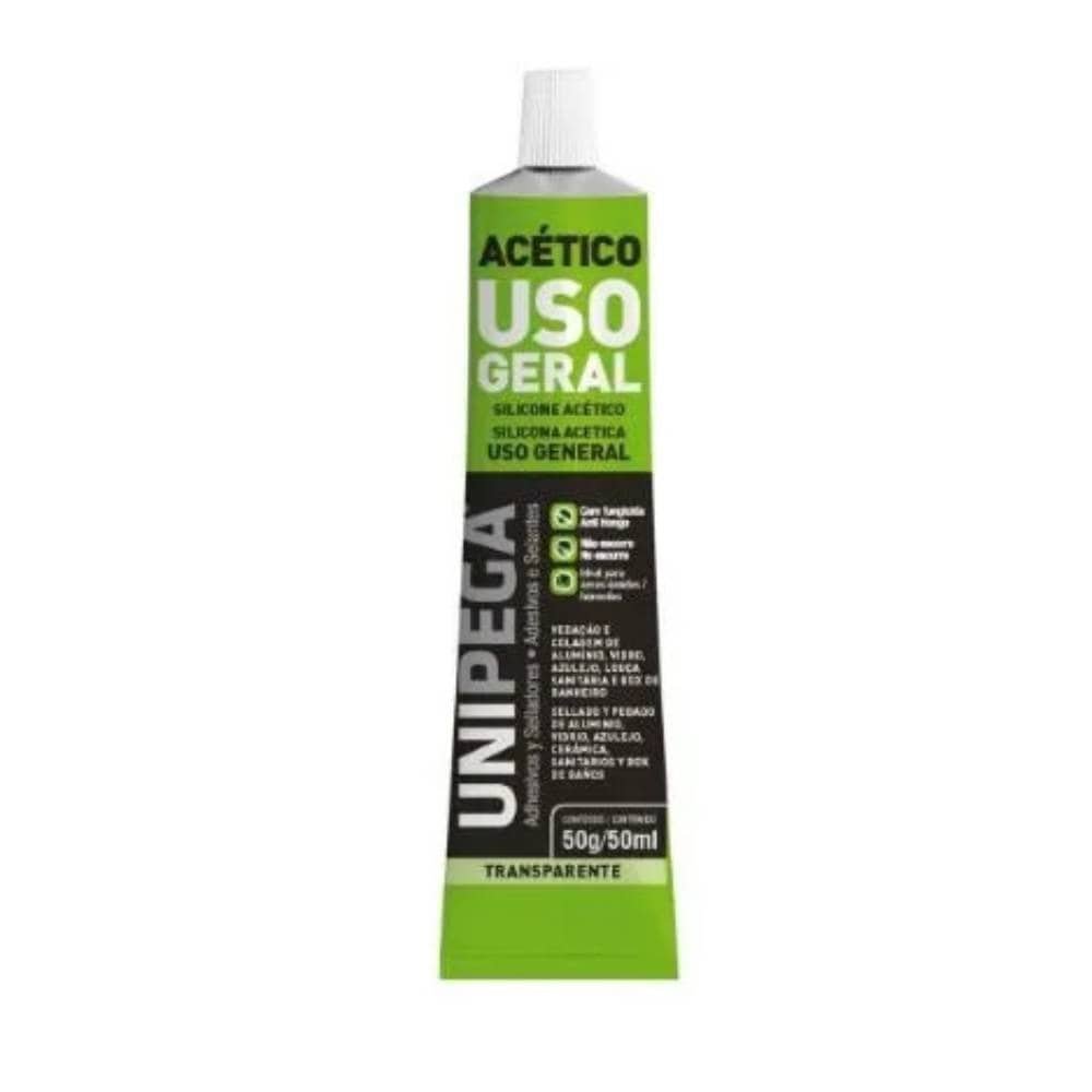 Silicone Acéptico Unipega Incolor 24x50ml