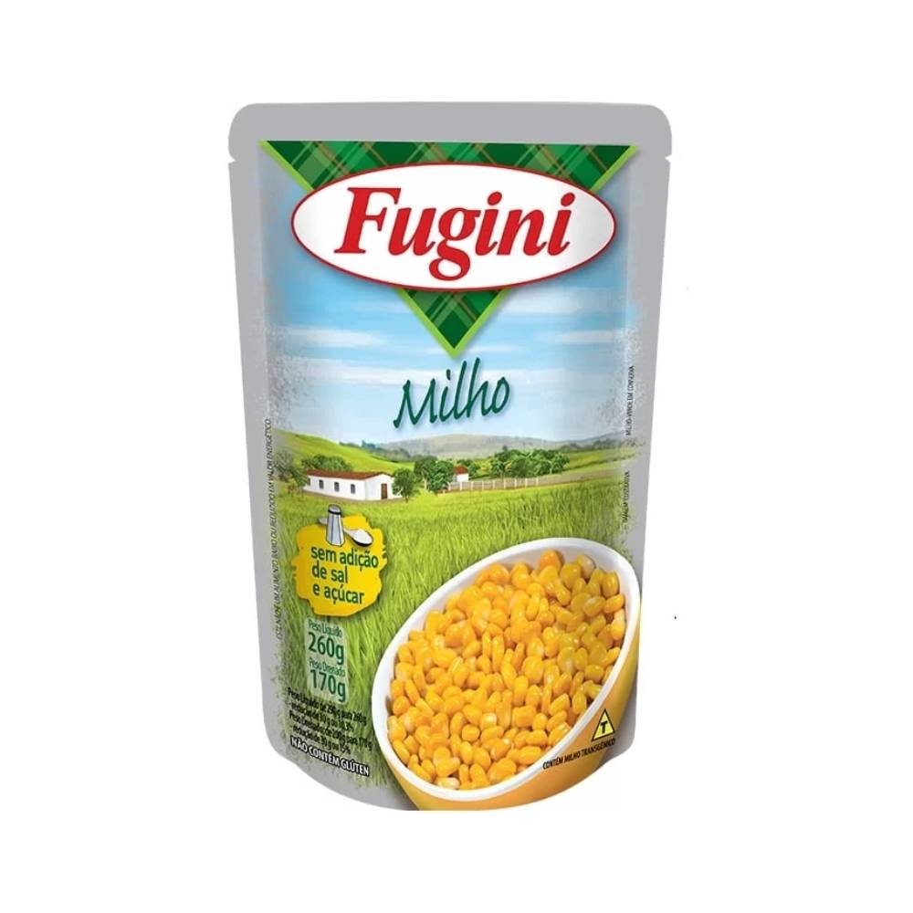 Milho Verde Fugini em Conserva Sachê 170g - Embalagem com 36 Unidades
