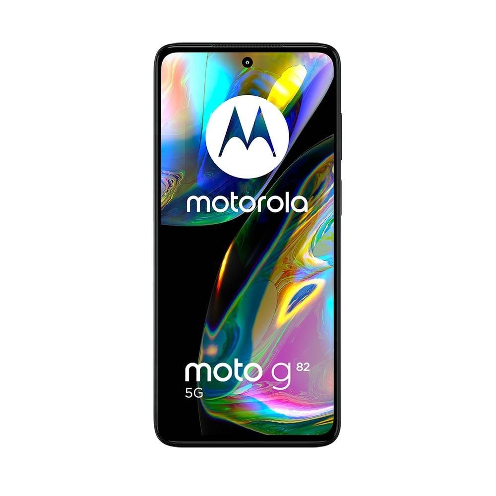 Smartphone Motorola Moto G82, Preto, Tela de 6.6", 5G+Wi-Fi+NFC, And. 12, Câm. Tras. 50+8+2MP, Frontal 16MP, 6GB RAM, 128GB