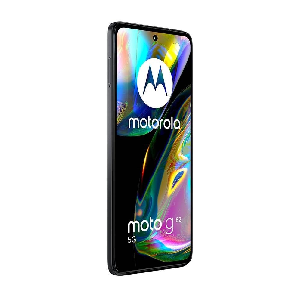 Smartphone Motorola Moto G82, Preto, Tela de 6.6", 5G+Wi-Fi+NFC, And. 12, Câm. Tras. 50+8+2MP, Frontal 16MP, 6GB RAM, 128GB