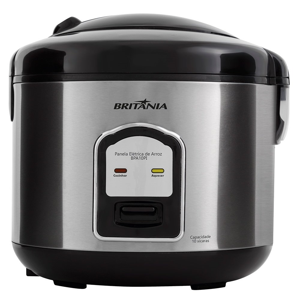 Panela Elétrica de Arroz Britânia BPA10PI 10 Xícaras Preto 110V