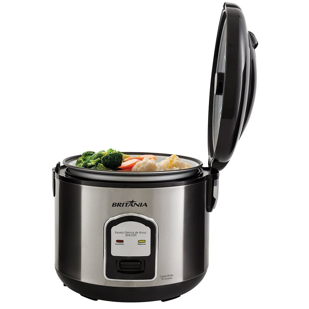 Panela Elétrica de Arroz Britânia BPA10PI 10 Xícaras Preto 110V