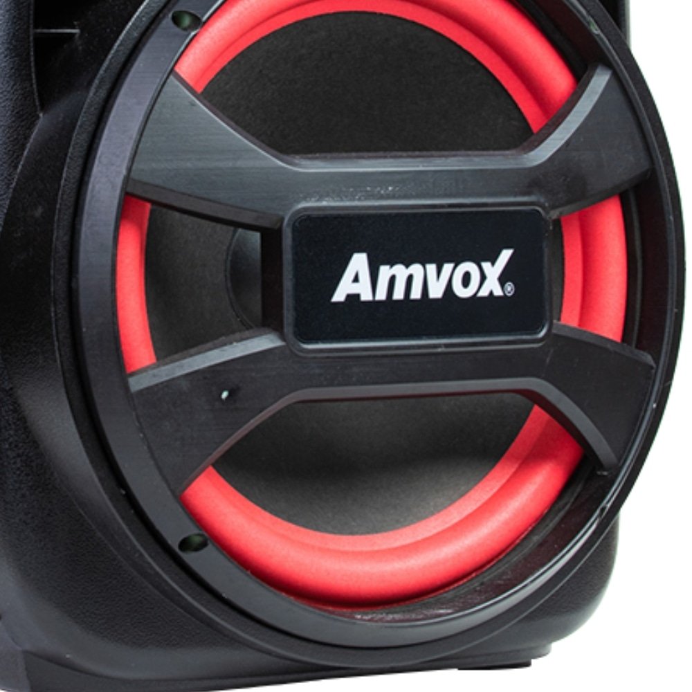Caixa de Som Amplificada Amvox Viper II - USB/Bluetooth/Bateria, 480W, Bivolt