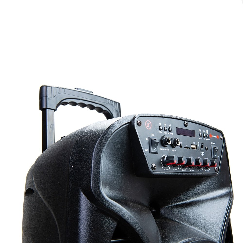Caixa de Som Amplificada Amvox Viper II - USB/Bluetooth/Bateria, 480W, Bivolt