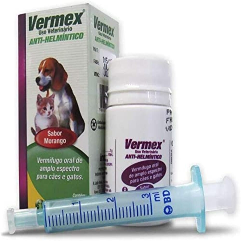 Vermex Indubras Vermifugo Oral para Cães e Gatos 20ml | Martins Atacado