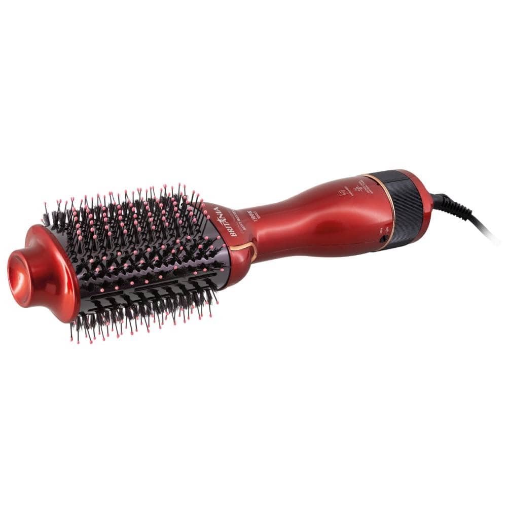 Escova Secadora Britânia BES12V, 3 em 1, 2 Velocidades, 3 Temperaturas, 1300W, Vermelho, Bivolt