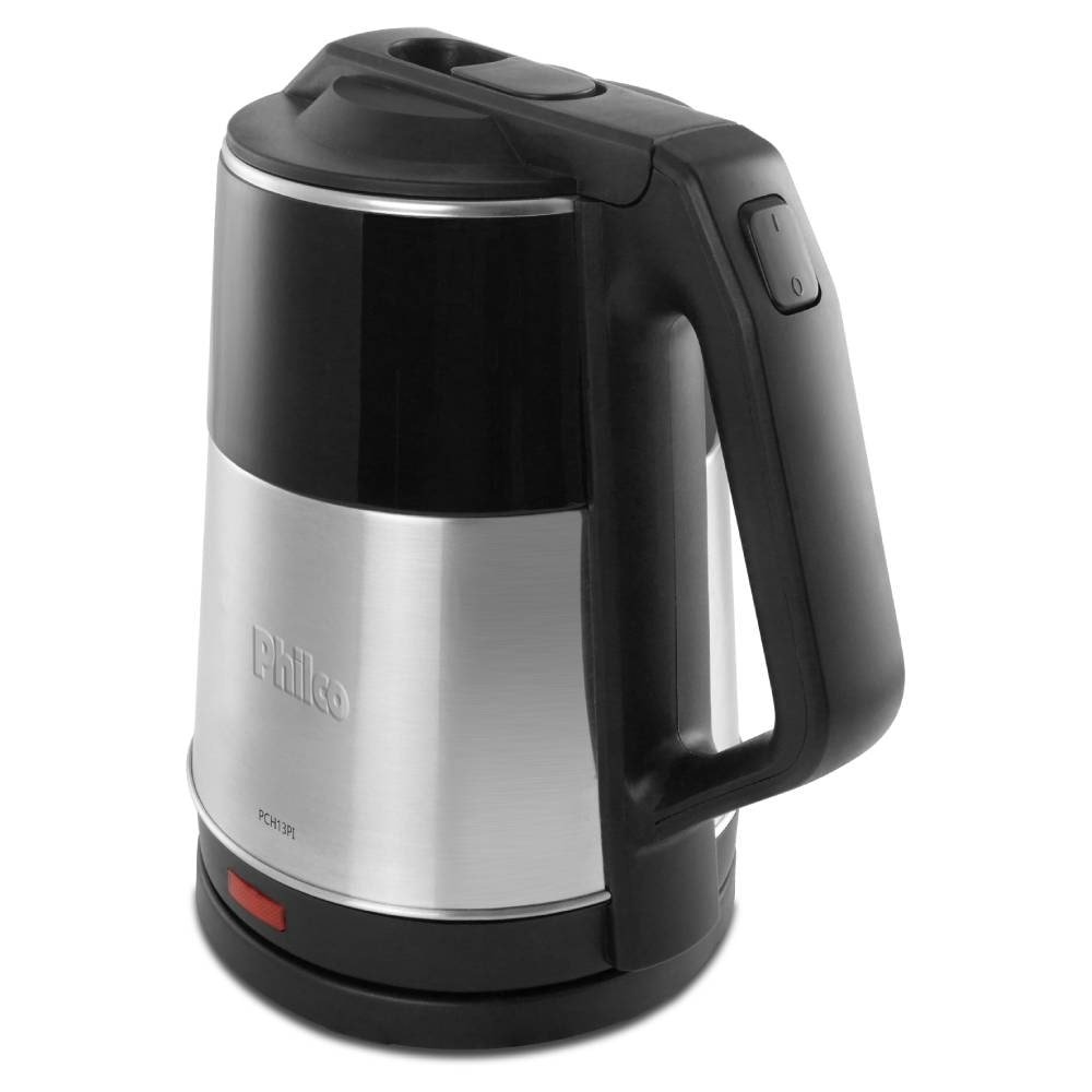 Chaleira Elétrica Philco PCH13PI, 1,9 Litros, Preto/Inox, 220V