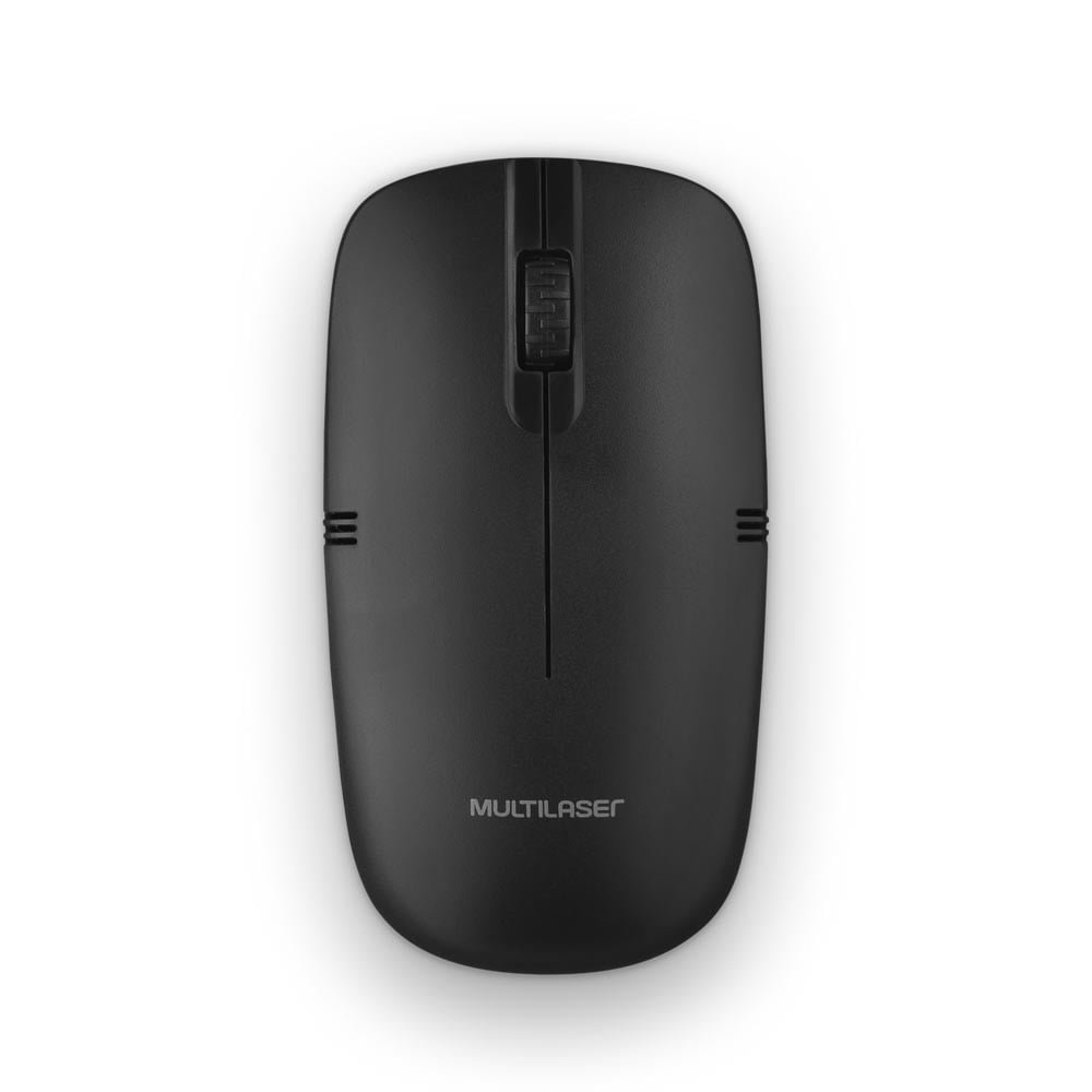 Mouse Sem Fio Multilaser MO285, 1200 DPI, 2.4GHz, USB, Preto