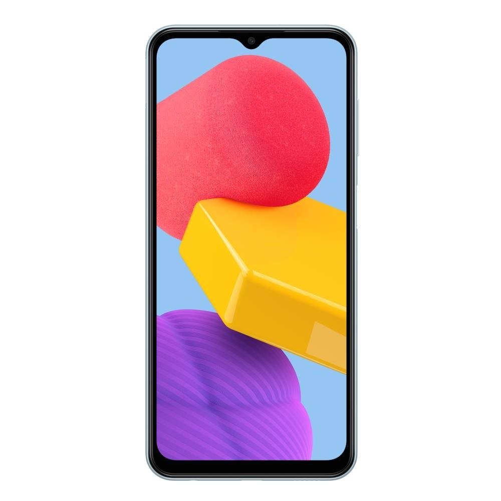 Smartphone Samsung Galaxy M13 Azul, Tela 6.6", 4G+Wi-Fi, And. 12, Câm. Tras. 50+5+2MP, Frontal 8MP, 4GB RAM, 128GB