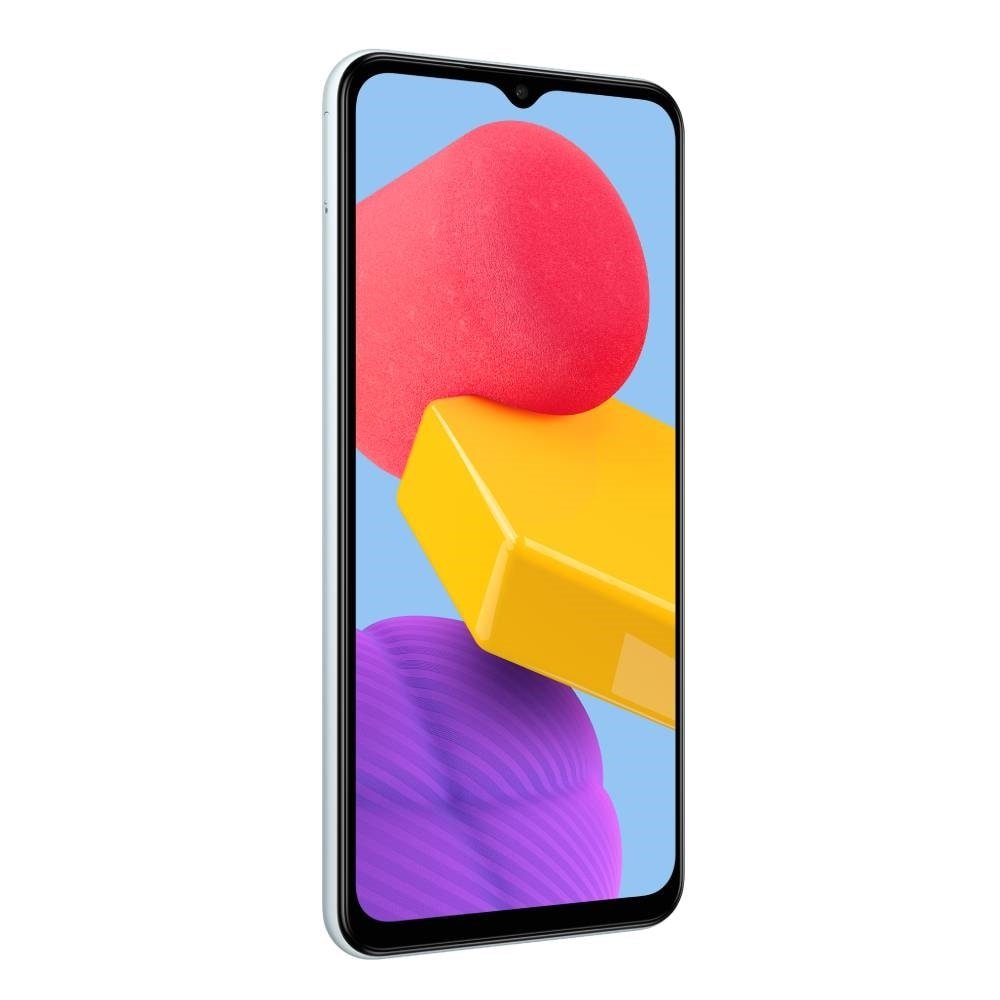 Smartphone Samsung Galaxy M13 Azul, Tela 6.6", 4G+Wi-Fi, And. 12, Câm. Tras. 50+5+2MP, Frontal 8MP, 4GB RAM, 128GB