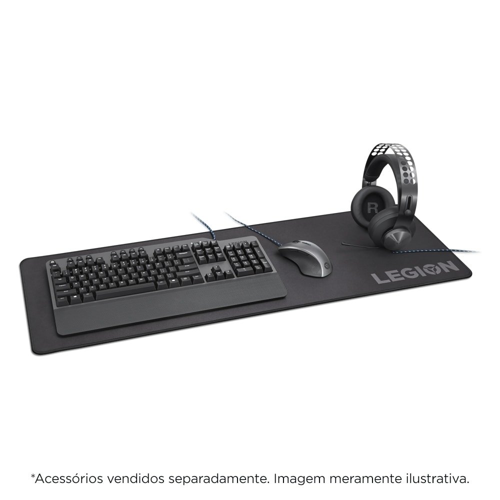 Mousepad Gamer Lenovo Legion, Extra-Grande, Preto