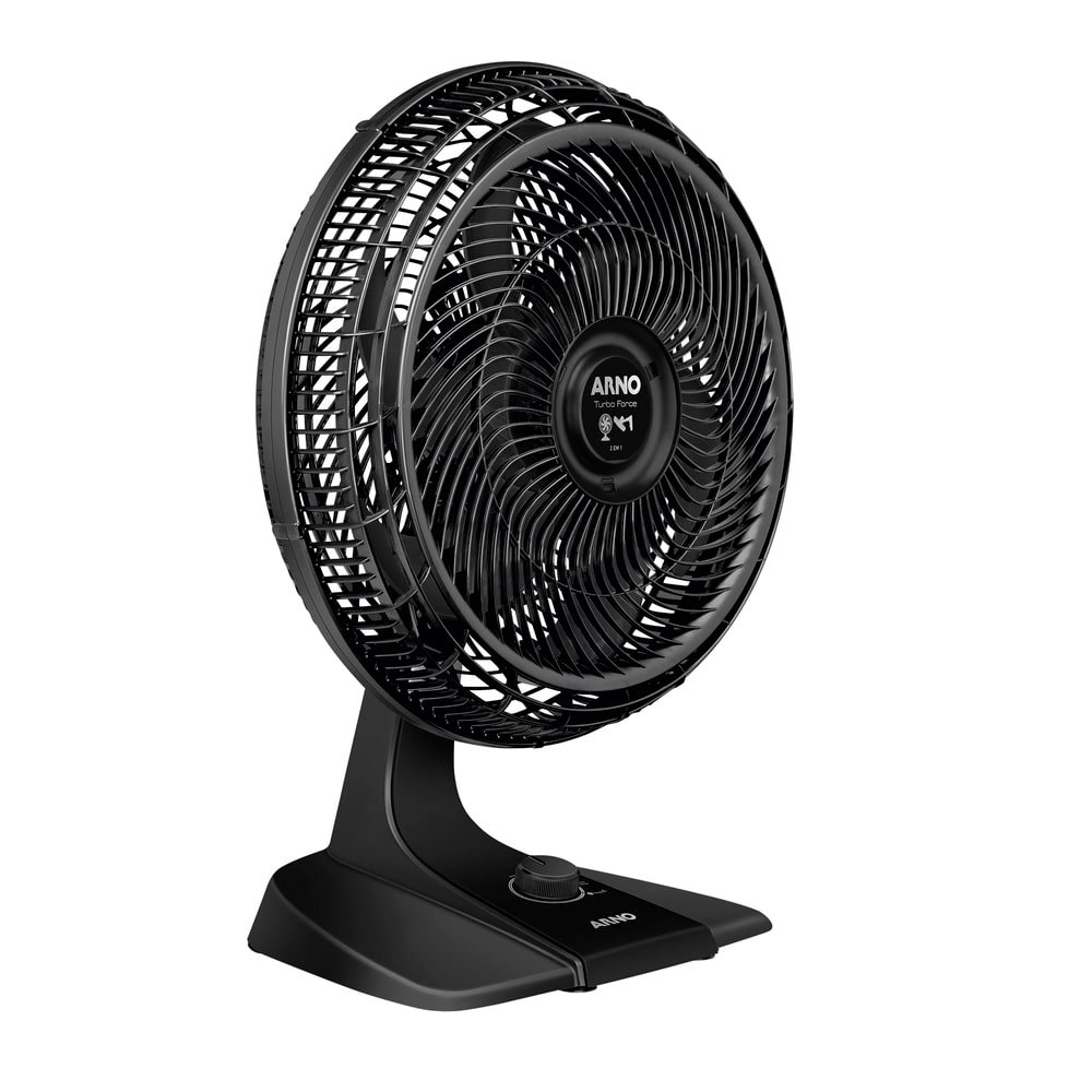 Ventilador de Mesa e Parede Arno VF42 Turbo Force, 40cm 2 em 1, 6 Pás, Preto, 220V