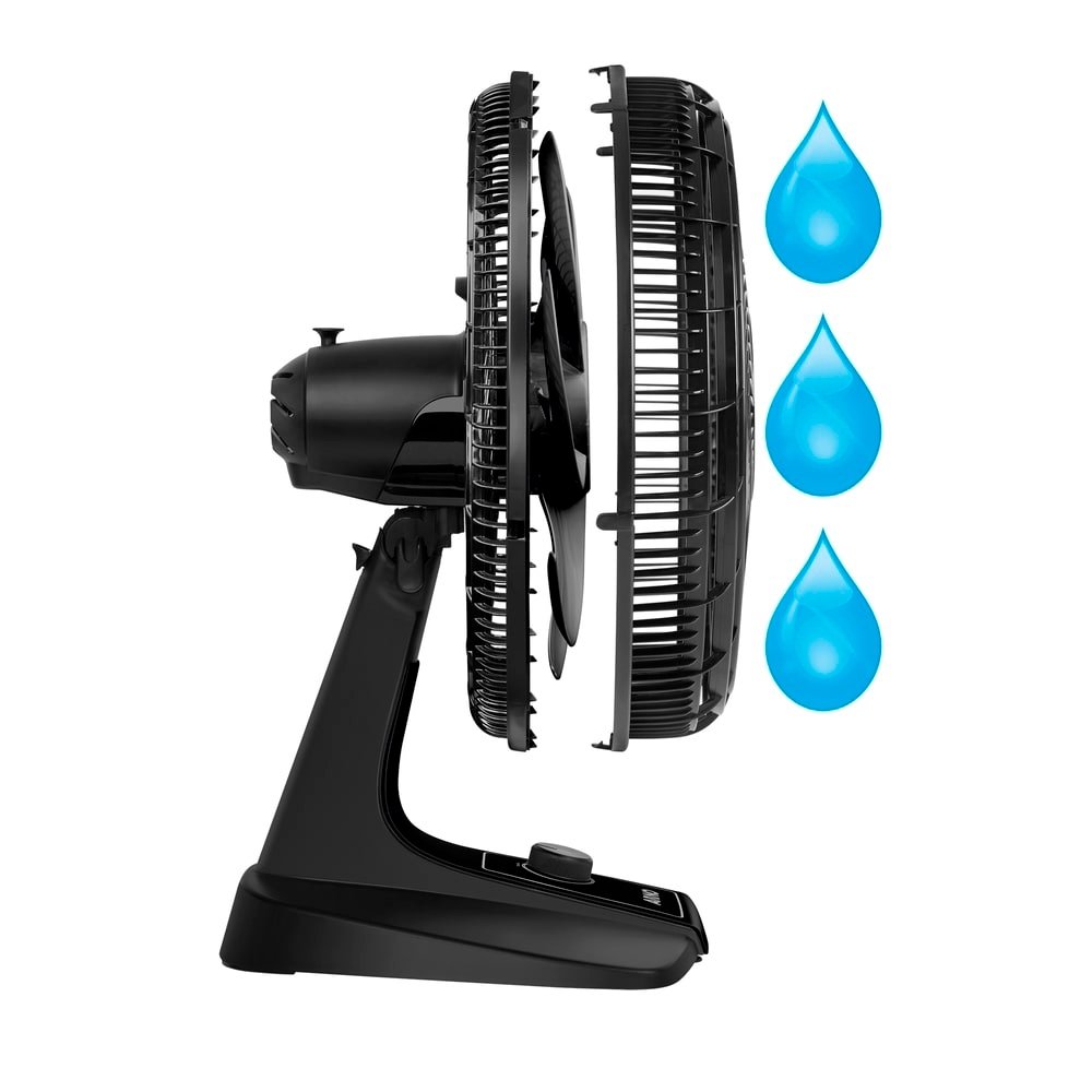 Ventilador de Mesa e Parede Arno VF42 Turbo Force, 40cm 2 em 1, 6 Pás, Preto, 220V