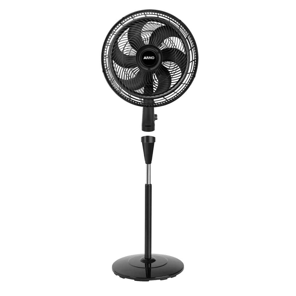 Ventilador de Coluna Arno VFC4 Turbo Force, 40cm, 6 Pás, Preto, 110V