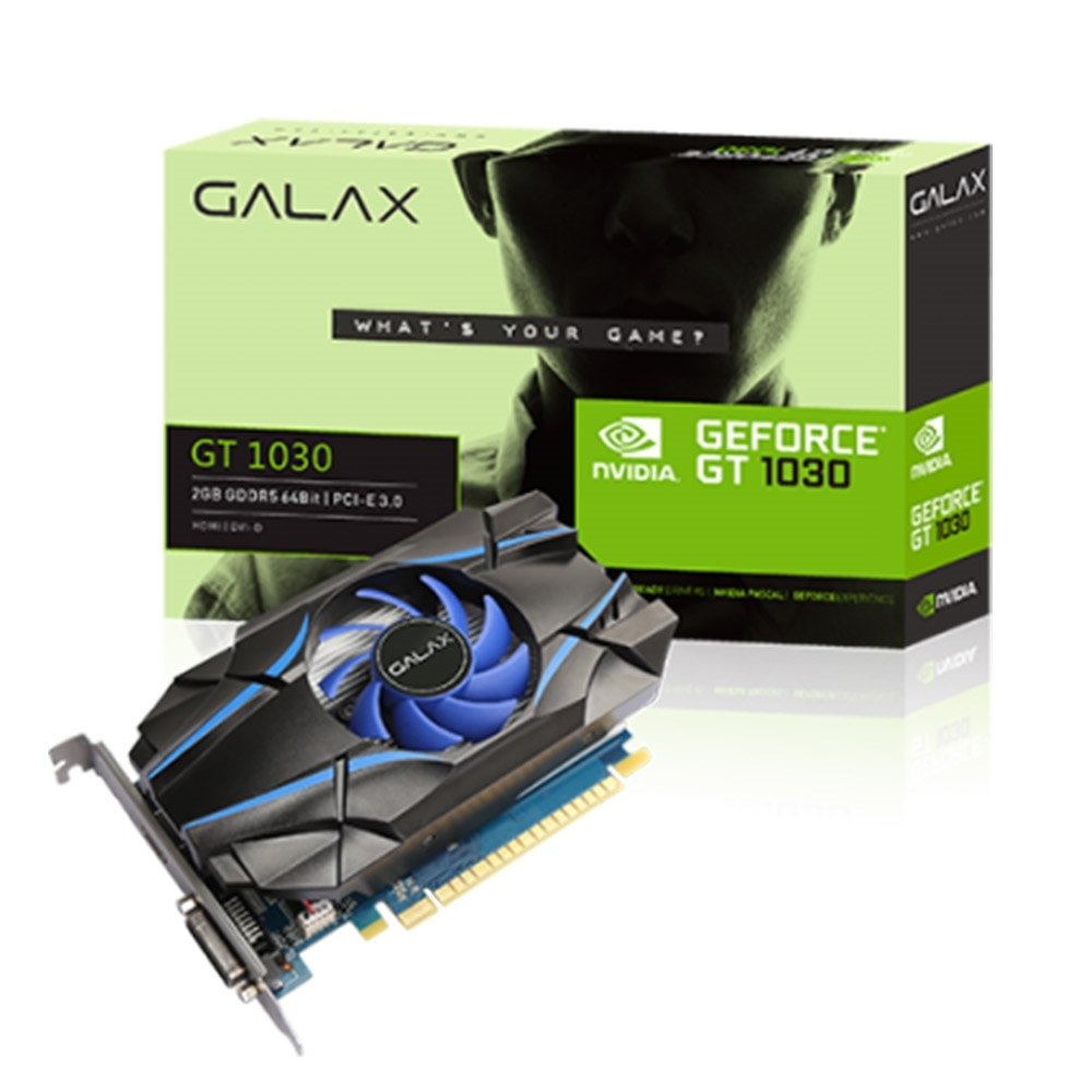 Placa de Vídeo Galax Geforce GT1030 2GB DDR5 64BITS-30NPH4HVQ4ST
