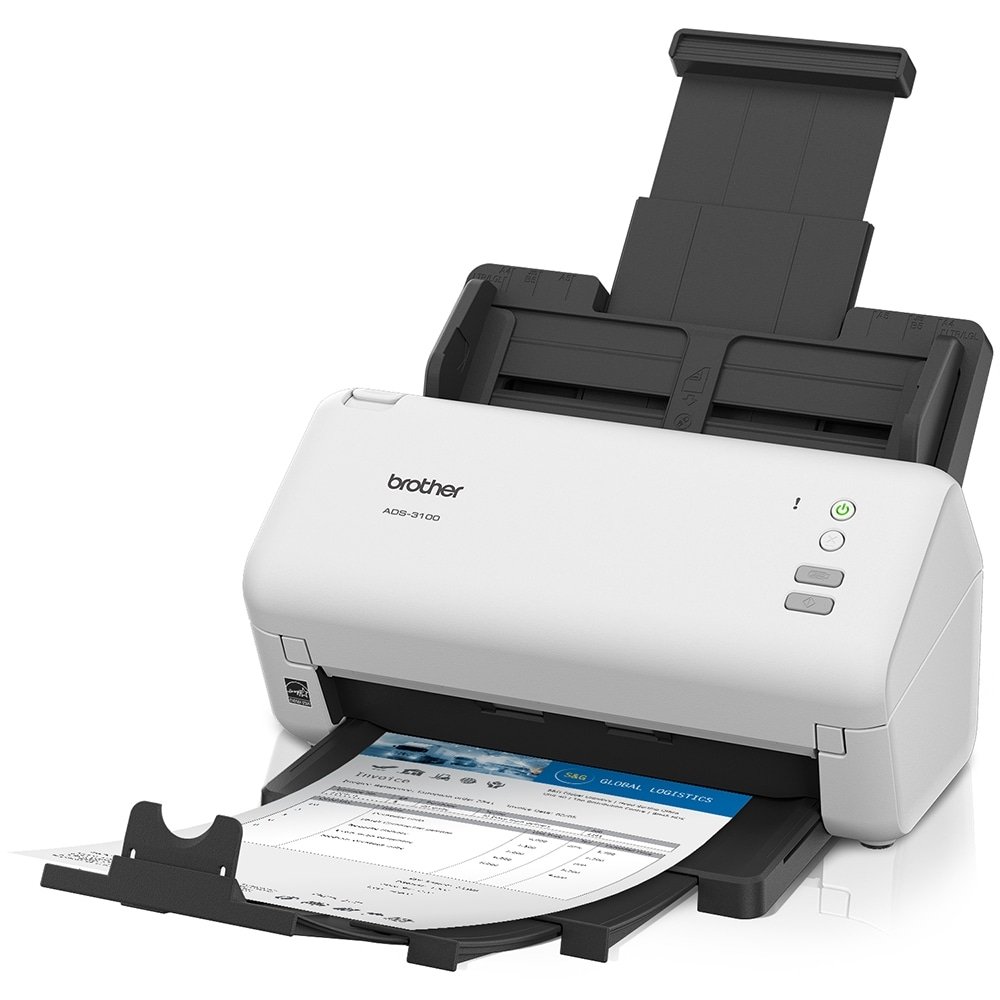 Scanner Brother ADS3100, Documentos, Duplex, 600 dpi, USB, Bivolt