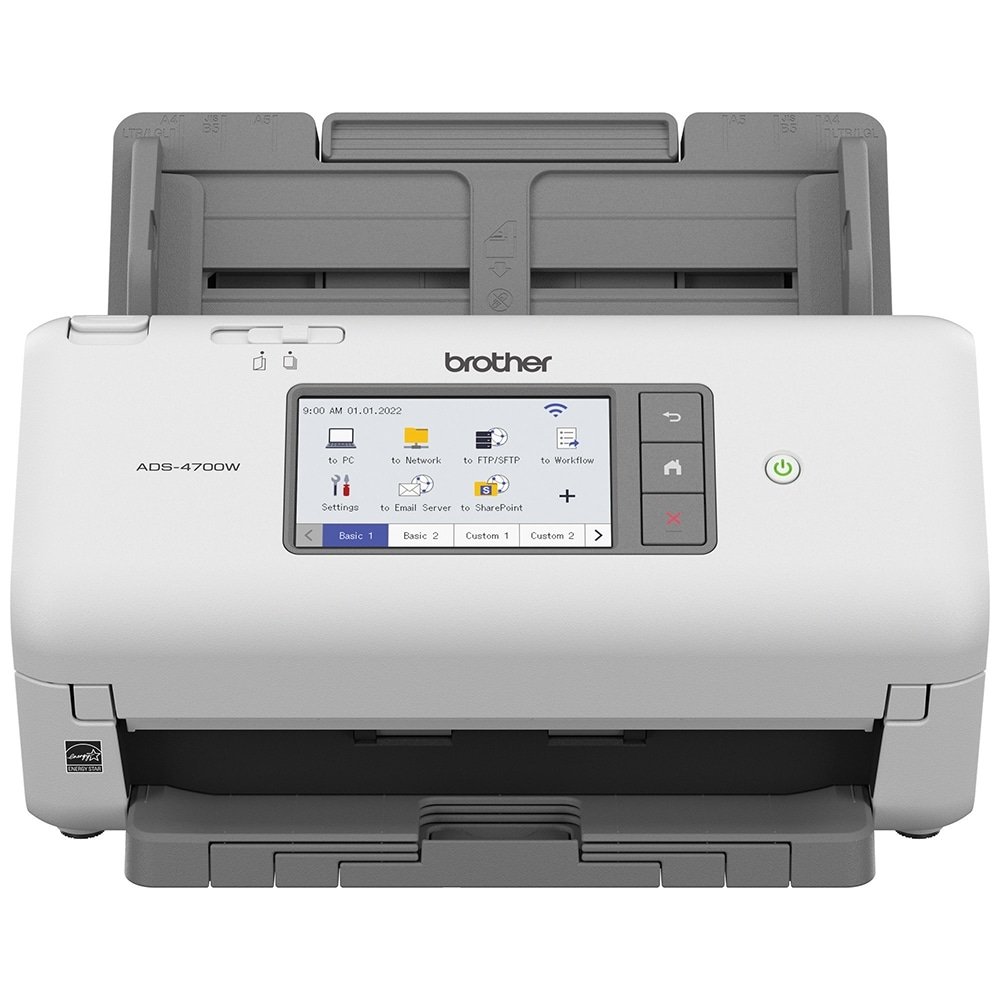 Scanner Brother ADS4700W, Documentos, 40PPM, Wi-Fi, 600 dpi, USB, Bivolt