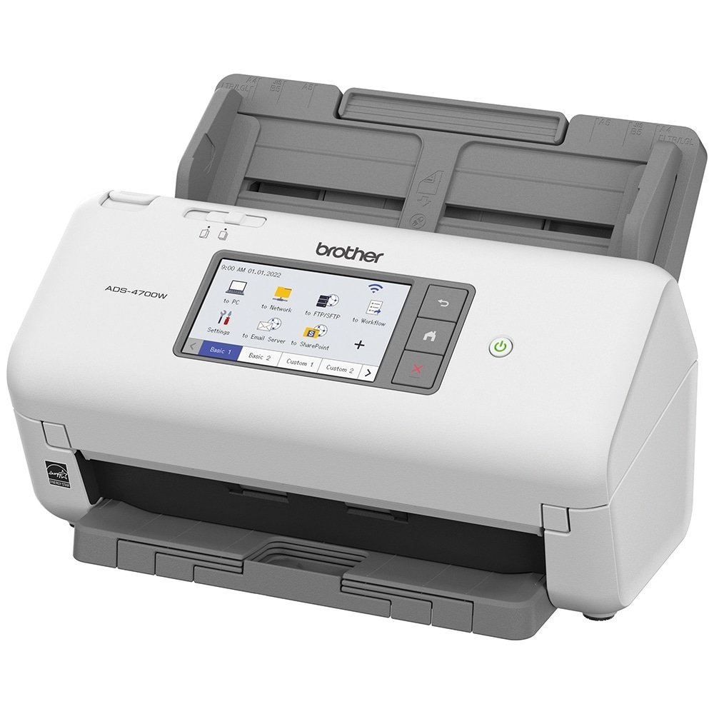 Scanner Brother ADS4700W, Documentos, 40PPM, Wi-Fi, 600 dpi, USB, Bivolt