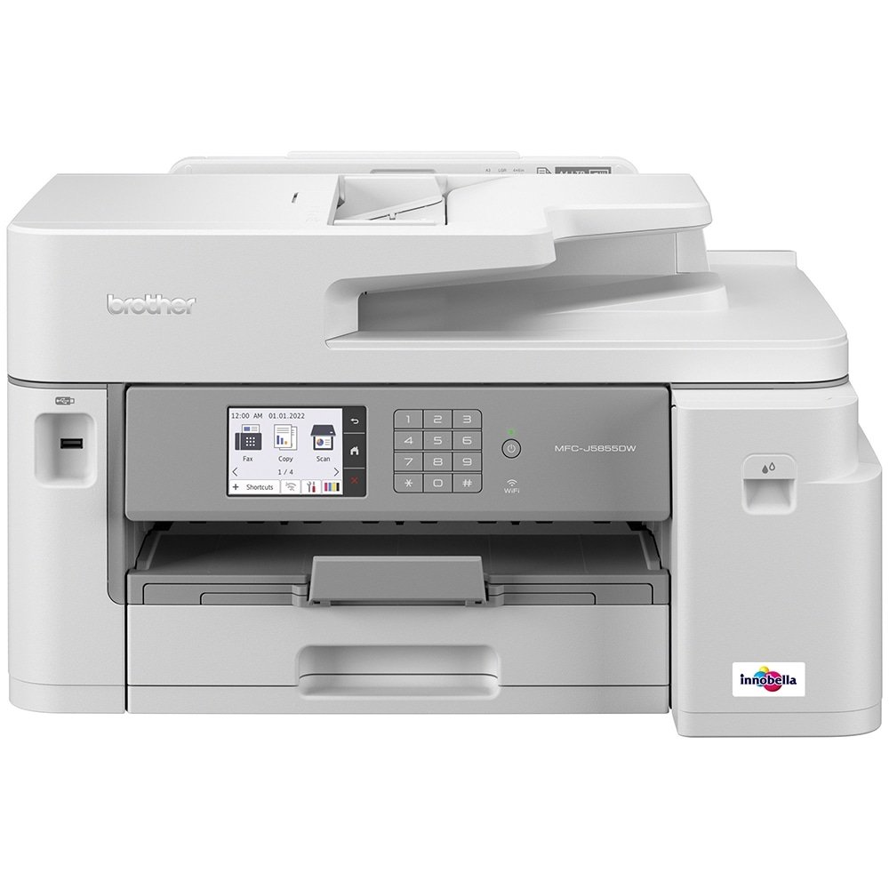 Multifuncional Brother MFCJ5855DW, Jato de Tinta, Colorida, Wi-Fi, USB, Branco, 110V