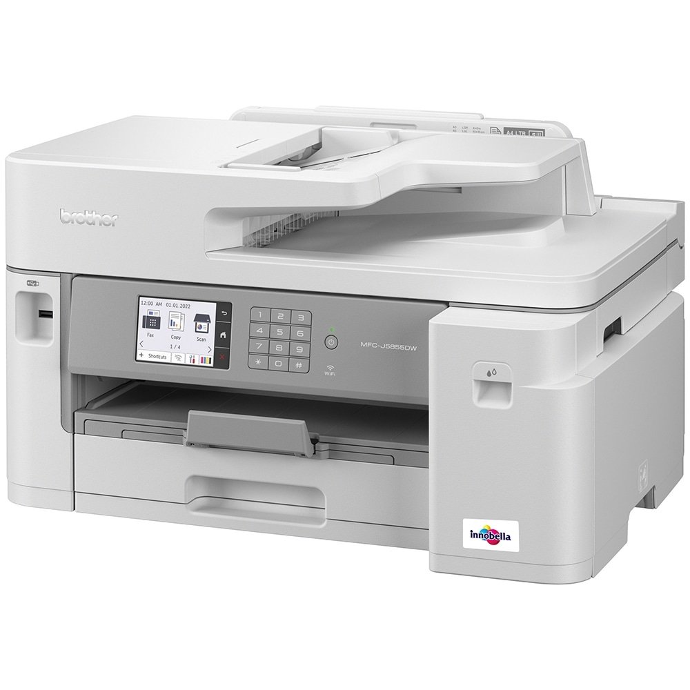 Multifuncional Brother MFCJ5855DW, Jato de Tinta, Colorida, Wi-Fi, USB, Branco, 110V