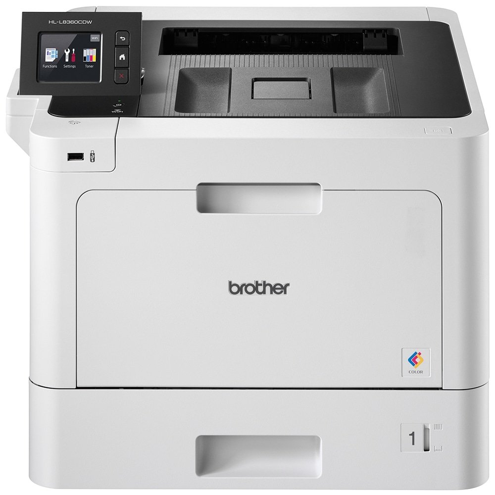 Impressora Brother HLL8360CDW, Laser, Colorida, Wi-Fi, USB, Branco, 110V