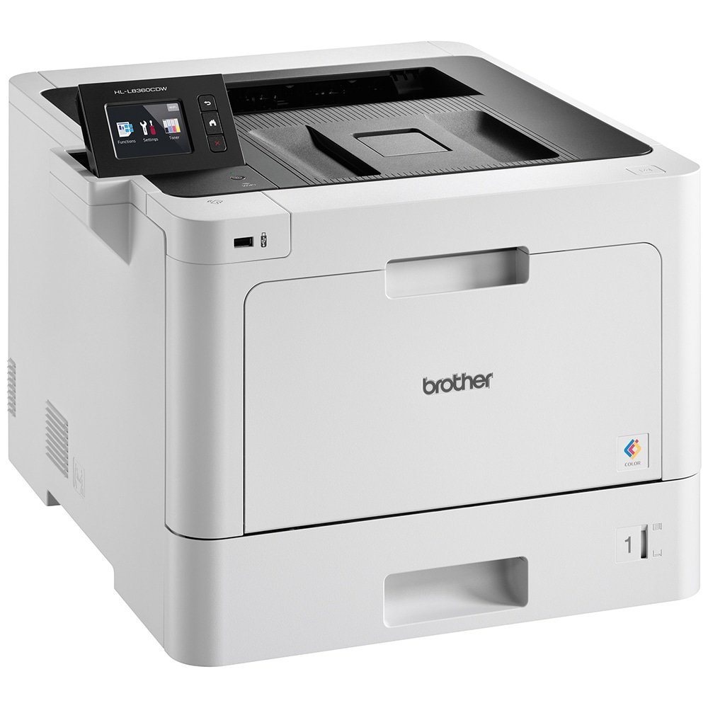 Impressora Brother HLL8360CDW, Laser, Colorida, Wi-Fi, USB, Branco, 110V