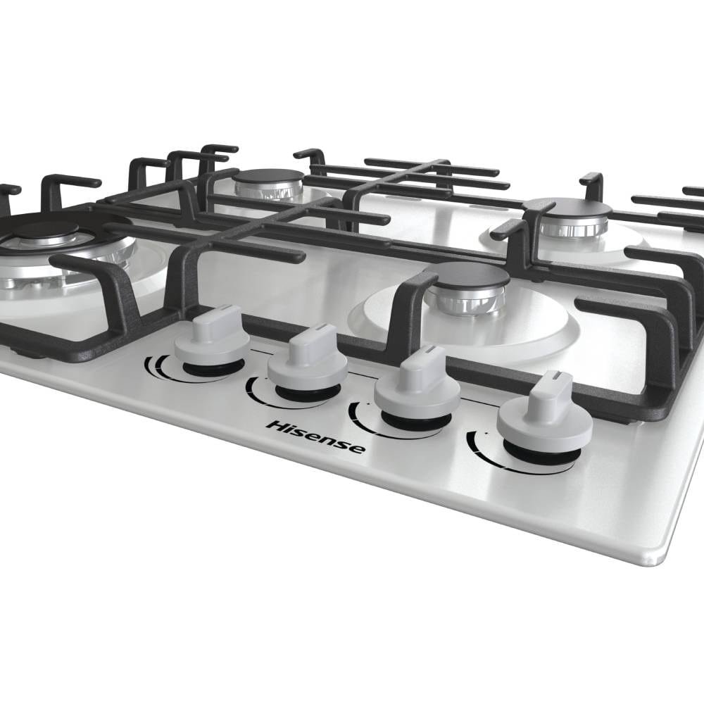 Cooktop a Gás 4 Bocas Hisense GM663XB - Acendimento Superautomático, Aço Inox, 220V