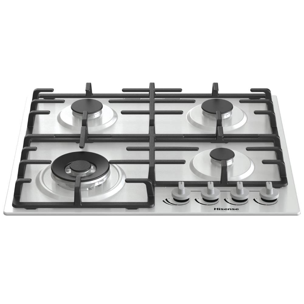 Cooktop a Gás 4 Bocas Hisense GM663XB - Acendimento Superautomático, Aço Inox, 220V