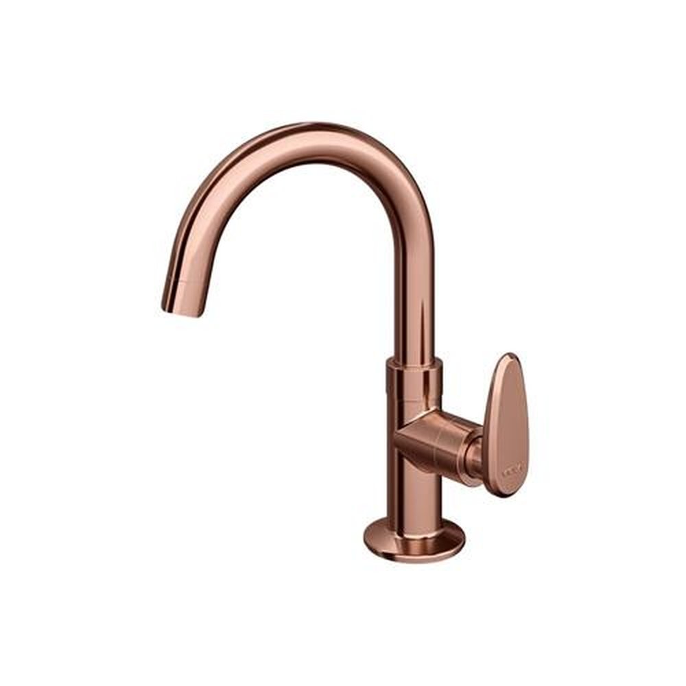 Torneira Lavatório Víqua Mesa Bica Alta Allure Decore Rose Gold