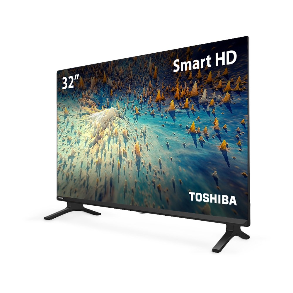 Smart TV DLED 32" Toshiba 32V35KB, HD, 2 HDMI, 2 USB, Espelhamento de Tela, 60Hz
