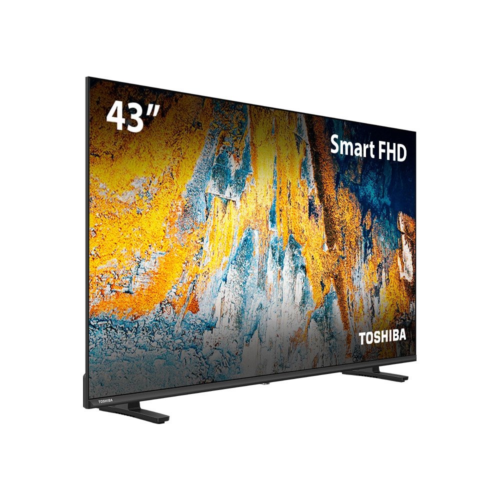 Smart TV DLED 43" Toshiba 43V35KB, FHD, 2 HDMI, 2 USB, Espelhamento de Tela, 60Hz