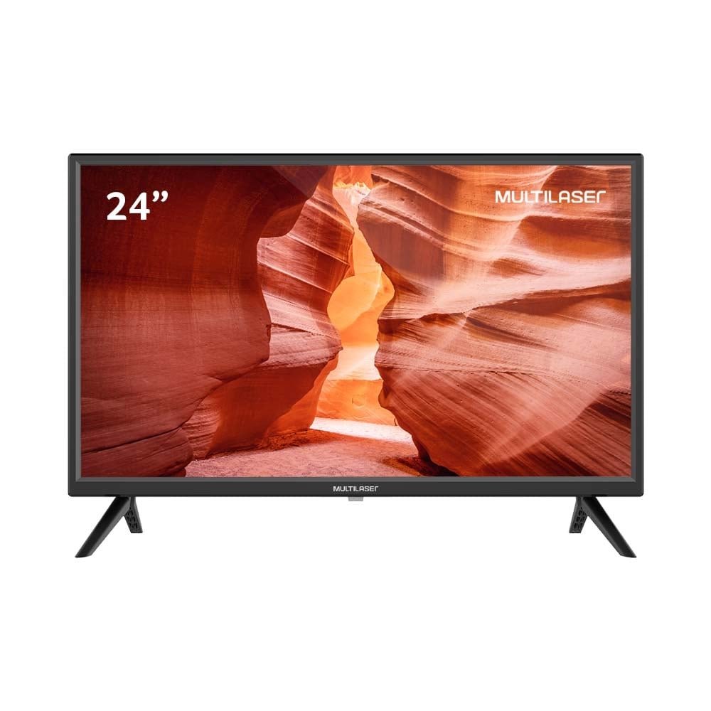TV DLED 24" Multilaser TL037, 1366x768, 2 HDMI, 1 USB, 60Hz